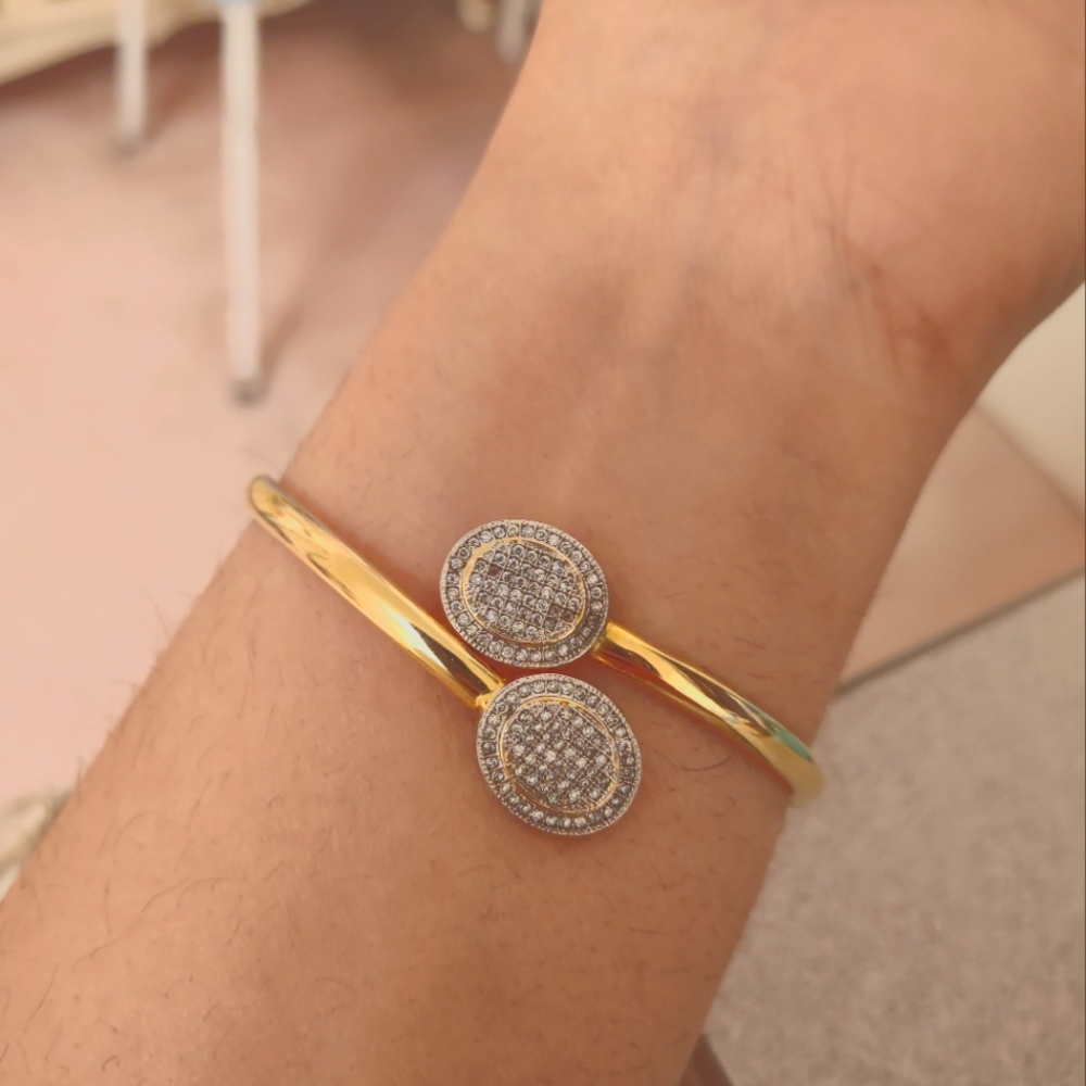 Swarovski crystal gold filled bracelet - Picture 2 of 5